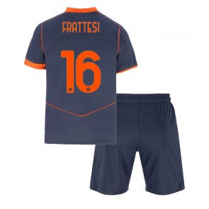 Inter Milan Davide Frattesi #16 Replika Babytøj Tredje sæt Børn 2025-26 Kortærmet (+ Korte bukser)
